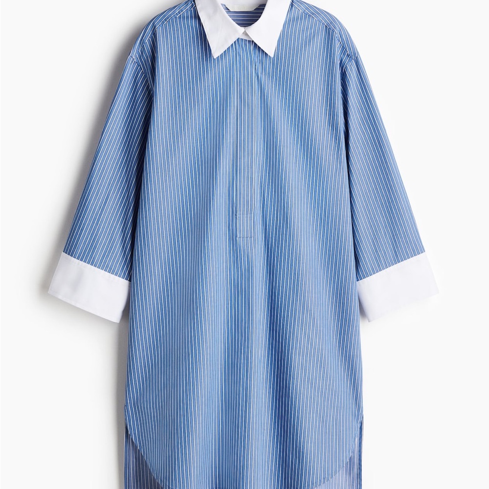 H&M COTTON TWILL SHIRT DRESS